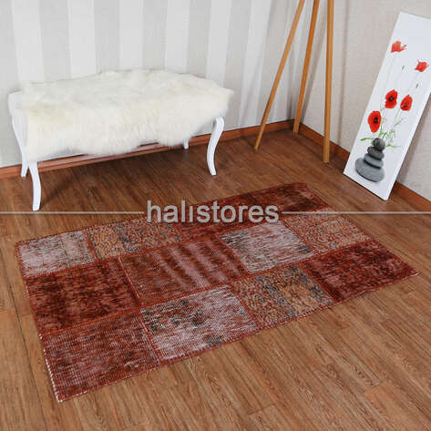 Liviadora Bakır Tonları Patchwork Halı - 1