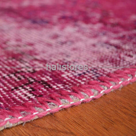 Liviadora El Dokuma Patchwork Halı Pembe - 4