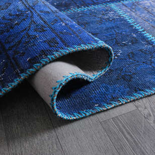Liviadora El Halısı Patchwork Mavi-Turkuaz (4)