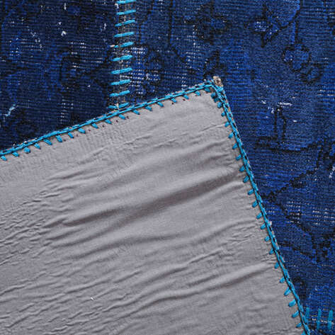 Liviadora El Halısı Patchwork Mavi-Turkuaz - 6