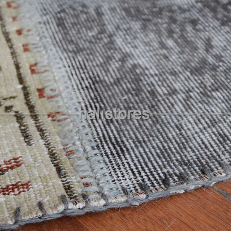 Liviadora Gri Yuvarlak Patchwork Halısı - 6