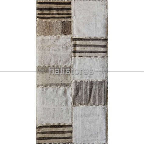 Liviadora Kilim Desenli Patchwork Halı Gri - 2
