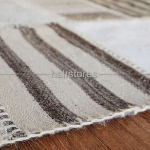 Liviadora Kilim Desenli Patchwork Halı Gri (4)