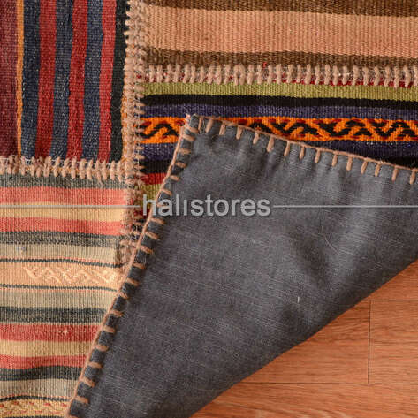 Liviadora Kilim Patchwork Halı Kahve - 5