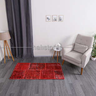 Liviadora Kırmızı Patchwork Halı (3)