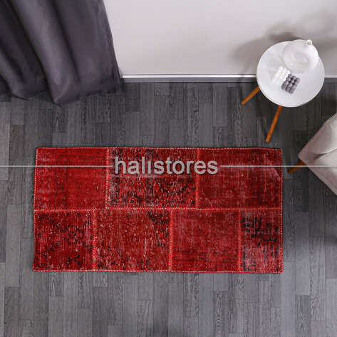 Liviadora Kırmızı Patchwork Halı - 4