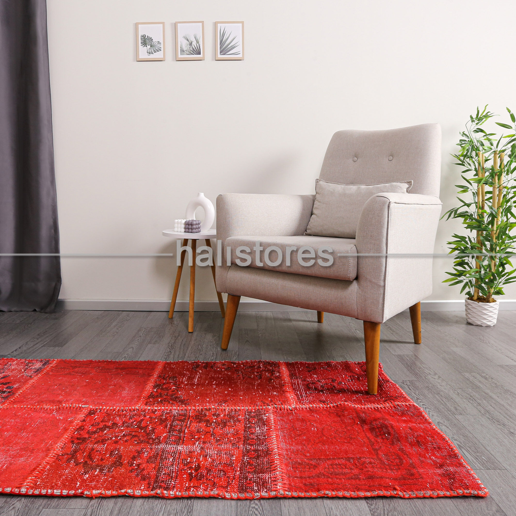 Liviadora Kırmızı Patchwork Halı