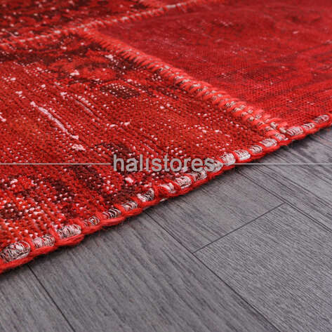 Liviadora Kırmızı Patchwork Halı - 6