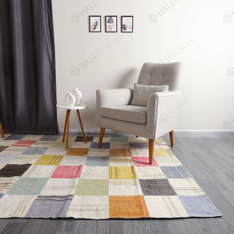 Liviadora Multi Kilim Patchwork Halı - 3
