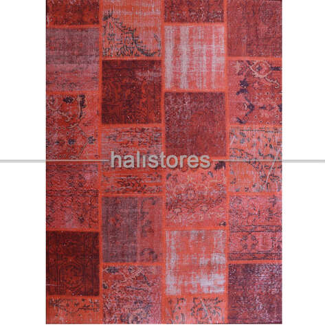 Liviadora Patchwork Desenli Turuncu Halı - 2