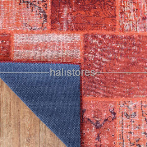 Liviadora Patchwork Desenli Turuncu Halı - 5