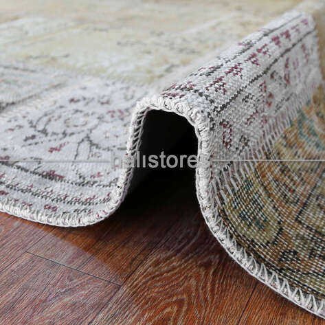 Liviadora Patchwork El Dokuma Halı Bej - 3