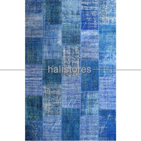 Liviadora Patchwork El Halısı Koyu Mavi - Lacivert - 2