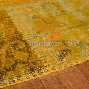 Liviadora Patchwork El Halısı Koyu Sarı (4)