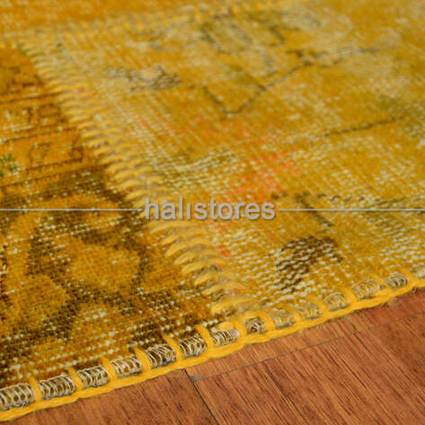 Liviadora Patchwork El Halısı Koyu Sarı - 4