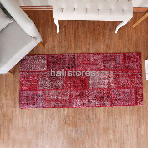 Liviadora Patchwork Halı Bordo - 2