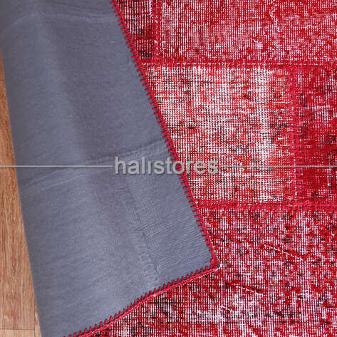 Liviadora Patchwork Halı Bordo - 5