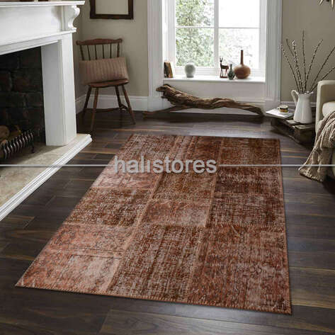 Liviadora Patchwork Halı Kahverengi - 1