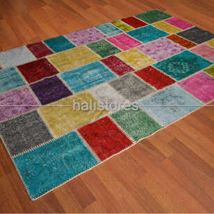 Liviadora Patchwork Halı Kareli (3)