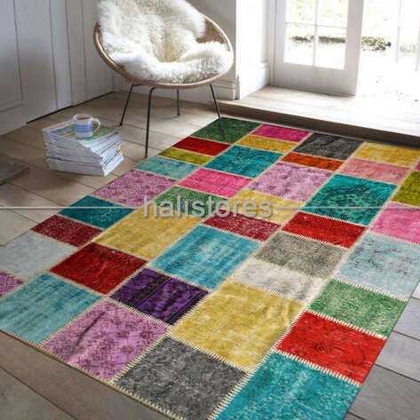 Liviadora Patchwork Halı Kareli - 1