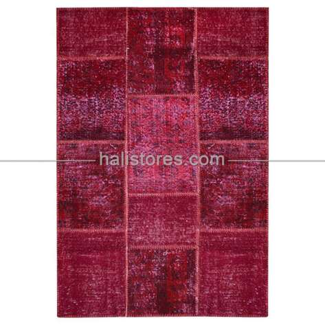 Liviadora Patchwork Halı Koyu Vişne - 4