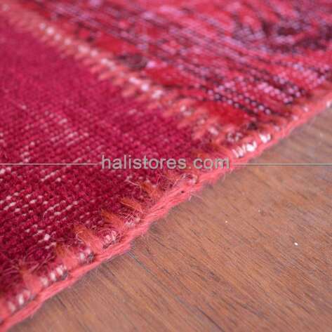 Liviadora Patchwork Halı Koyu Vişne - 5