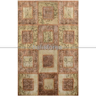 Liviadora Patchwork Halı Kübik Bej-Kahve (3)