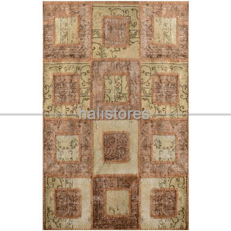 Liviadora Patchwork Halı Kübik Bej-Kahve - 3