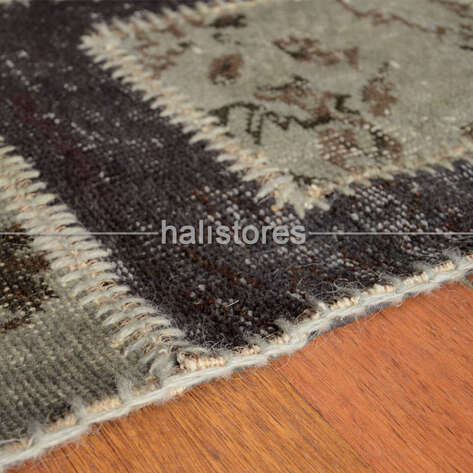 Liviadora Patchwork Halı Kübik Bej Koyu Kahve - 6