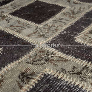 Liviadora Patchwork Halı Kübik Bej Koyu Kahve (5)