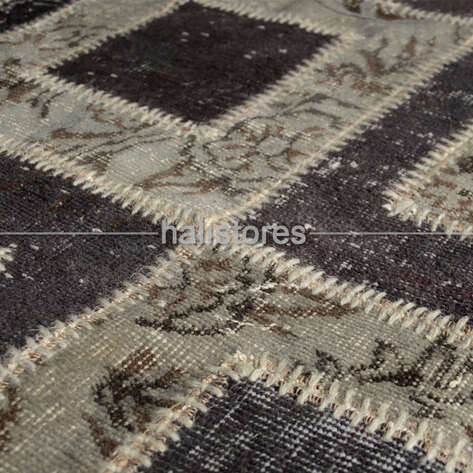 Liviadora Patchwork Halı Kübik Bej Koyu Kahve - 5