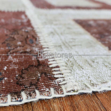Liviadora Patchwork Halı Kübik Kahve-Bej - 4