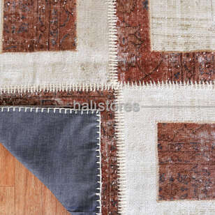 Liviadora Patchwork Halı Kübik Kahve-Bej (5)