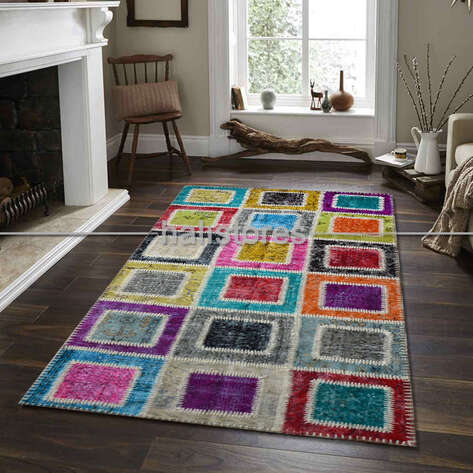 Liviadora Patchwork Halı Kübik Multi - 1