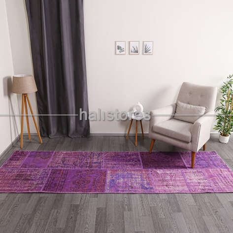 Liviadora Patchwork Halı Mor - 3