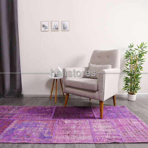 Liviadora Patchwork Halı Mor - 2