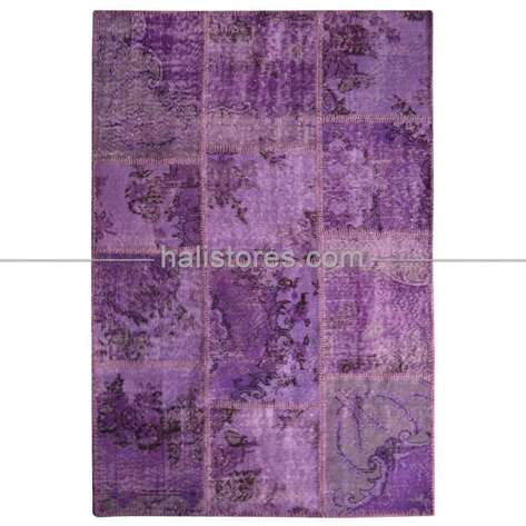 Liviadora Patchwork Halı Mor - 1