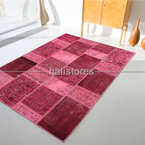 Liviadora Patchwork Halı Pembe - 1