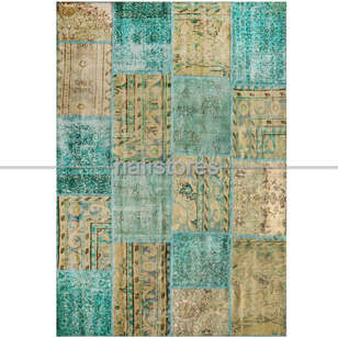 Liviadora Patchwork Halı Petrol Yeşili (3)