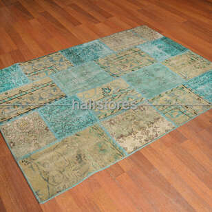 Liviadora Patchwork Halı Petrol Yeşili (2)