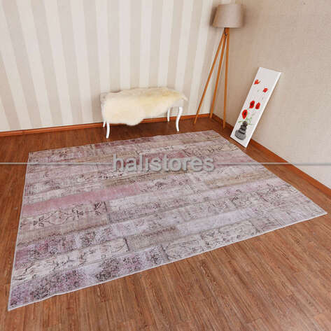 Liviadora Patchwork Halı Pudra - 1