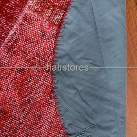 Liviadora Patchwork Yuvarlak Halı Cross Kırmızı - 6