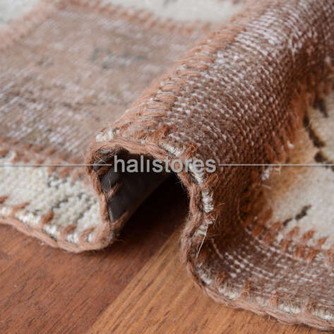 Liviadora Patchwork Yuvarlak Halı Kübik Bej-Kahve - 3