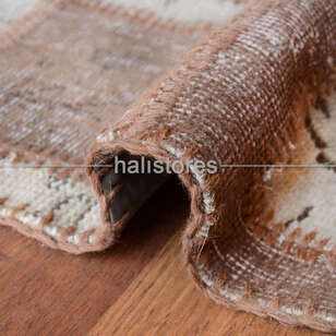 Liviadora Patchwork Yuvarlak Halı Kübik Bej-Kahve (3)