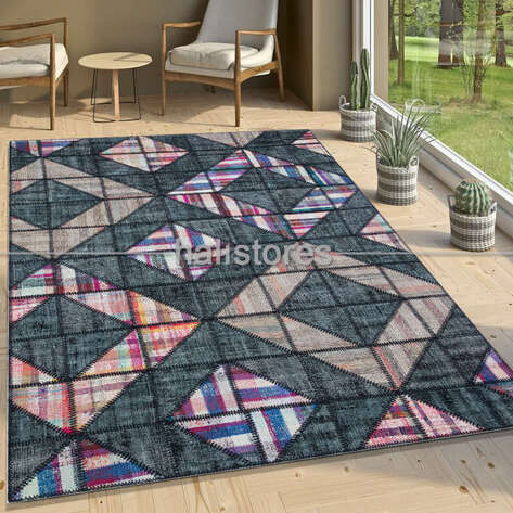 Liviadora Tasarım Patchwork Halı Art MD4067 - 1