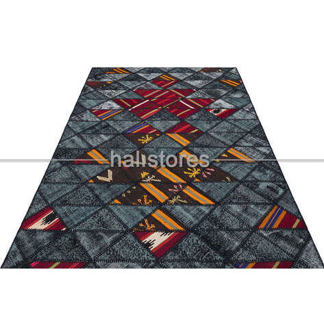 Liviadora Tasarım Patchwork Halı Art MD4071 - 3