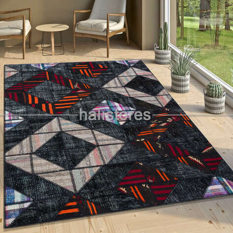 Liviadora Tasarım Patchwork Halı Art MD4074 - 3