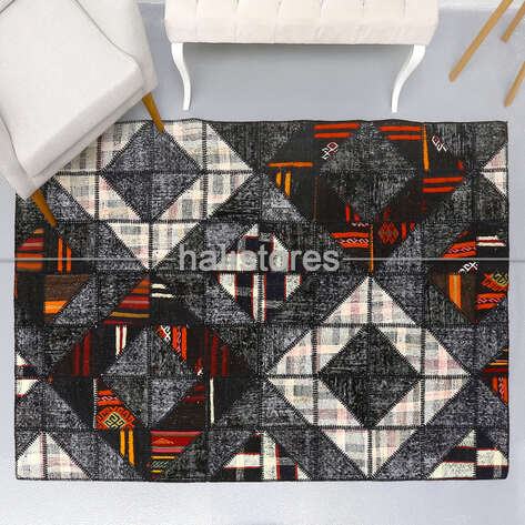 Liviadora Tasarım Patchwork Halı Art MD4074 - 4