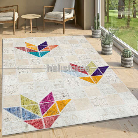 Liviadora Tasarım Patchwork Halı Art MD4075 - 1