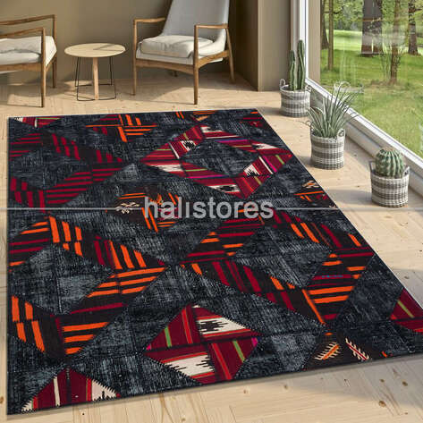 Liviadora Tasarım Patchwork Halı Art MD4078 - 1